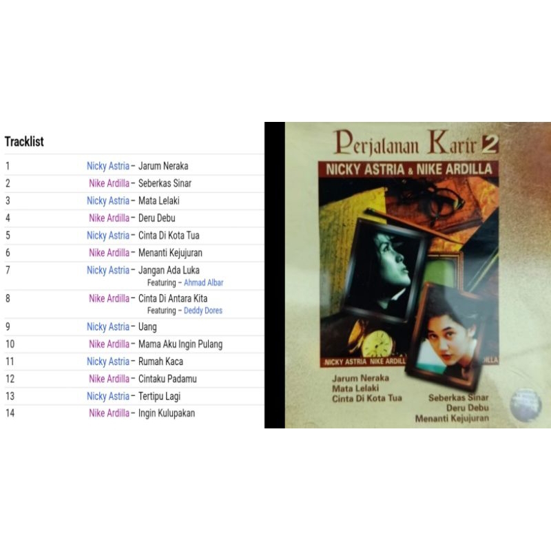 nike ardilla cd perjalanan karir 2 album 2005