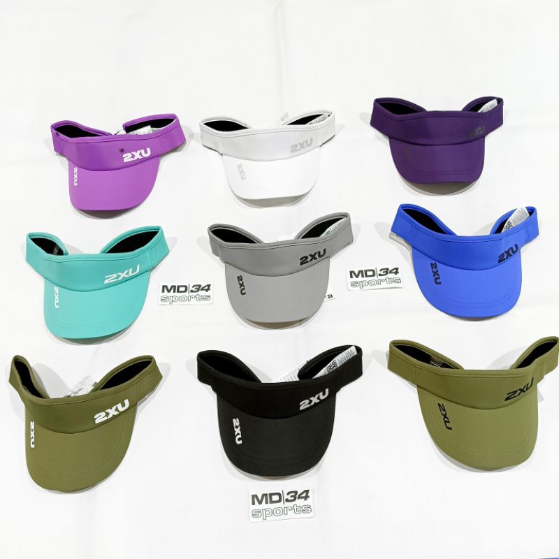 2XU Running Visor Topi Lari 100% Original