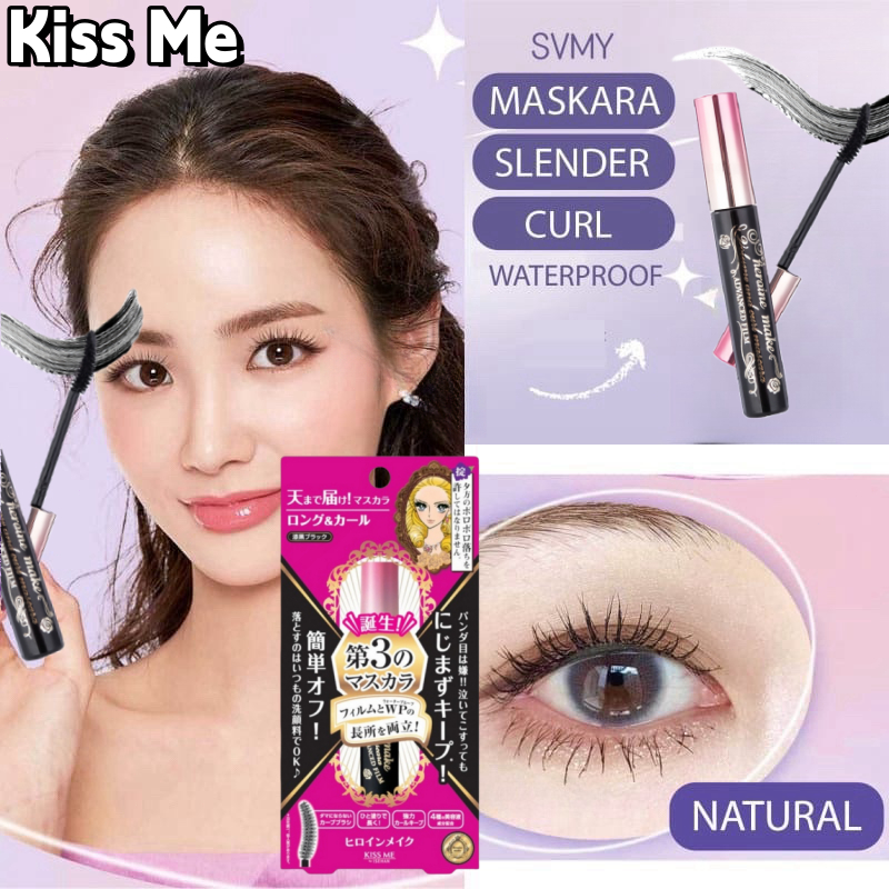 【COD ORI】Kiss Me Mascara Heroine Make Volume and Curl Long and Curl Mascara Advanced Film Maskara 2i