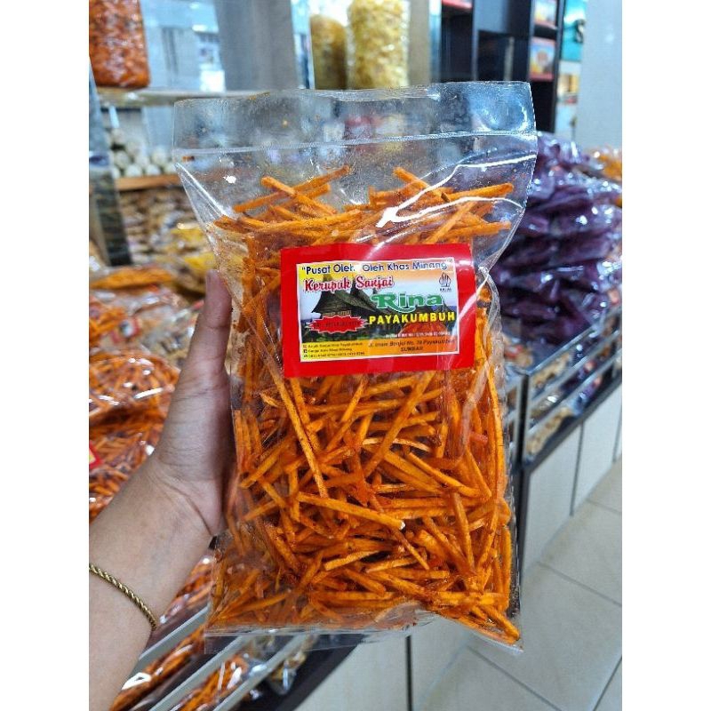 

lidi talas balado 250 gram sanjai rina stik kripik krupuk kerupuk keripik