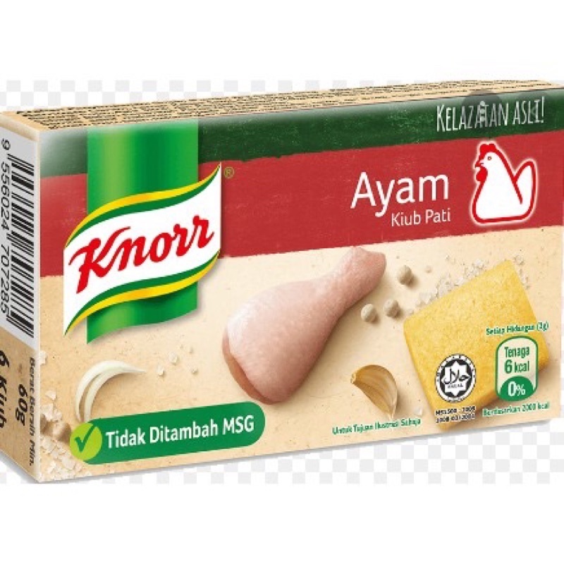 

Knorr chicken cubes NO MSG isi 6 & 12 cube Kaldu ayam
