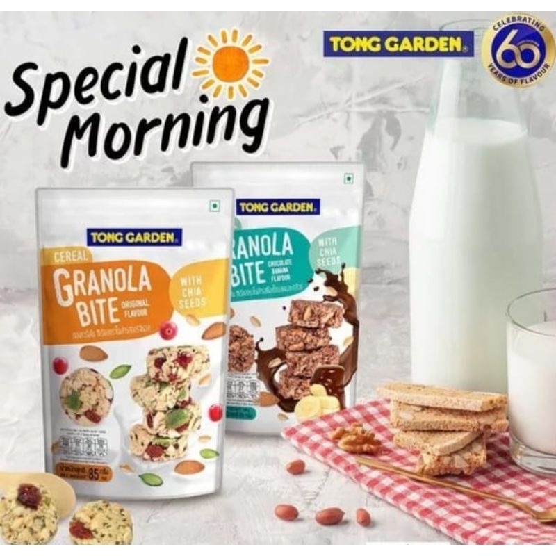 

Promo!! Tong Garden Cereal Granola Bite with Chia Seeds 85 gr
