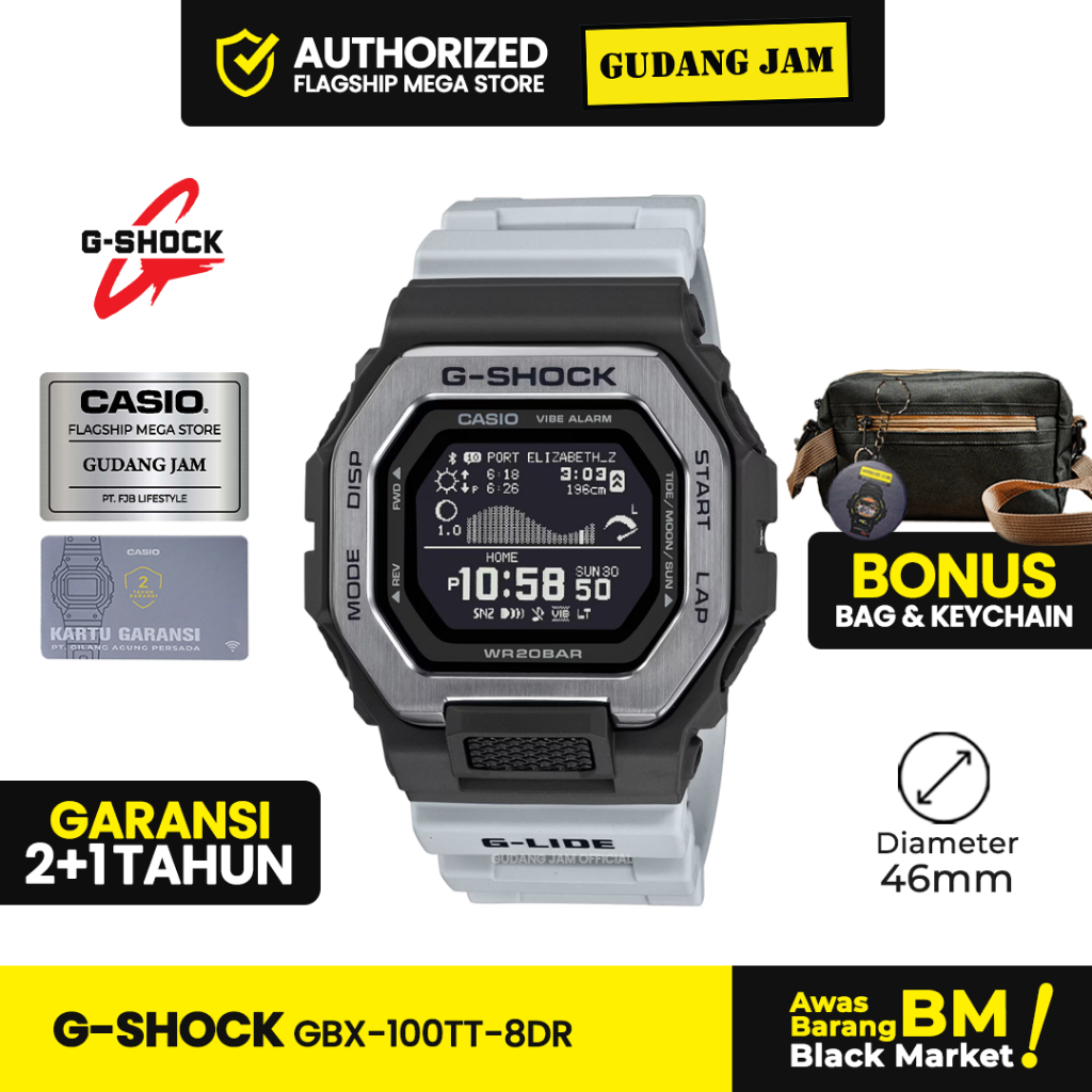 GShock GBX-100TT-8DR GBX-100 GBX100TT GBX100 Garansi Resmi 2 Tahun