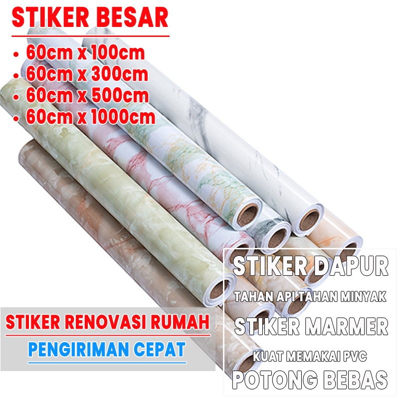 【mahal】wallpaper lantai dapur wallpaper marmer wallpaper meja dapur wallpaper sticker dapur