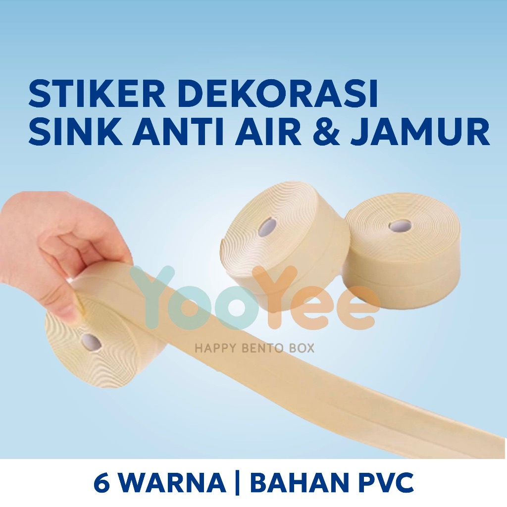 

Yooyee Stiker Dekorasi Sink Stiker Keramik Dapur Kamar Mandi Anti Air & Jamur DIY