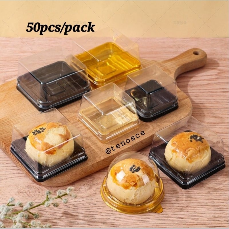 

50pcs Mika Tutup 50gr 65gr 75gr 100gr 125gr 9cm 6cm 7cm 8cm 6.5cm 7.5cm Gold Mooncake Kue Bulan Mochi Puding Hampers