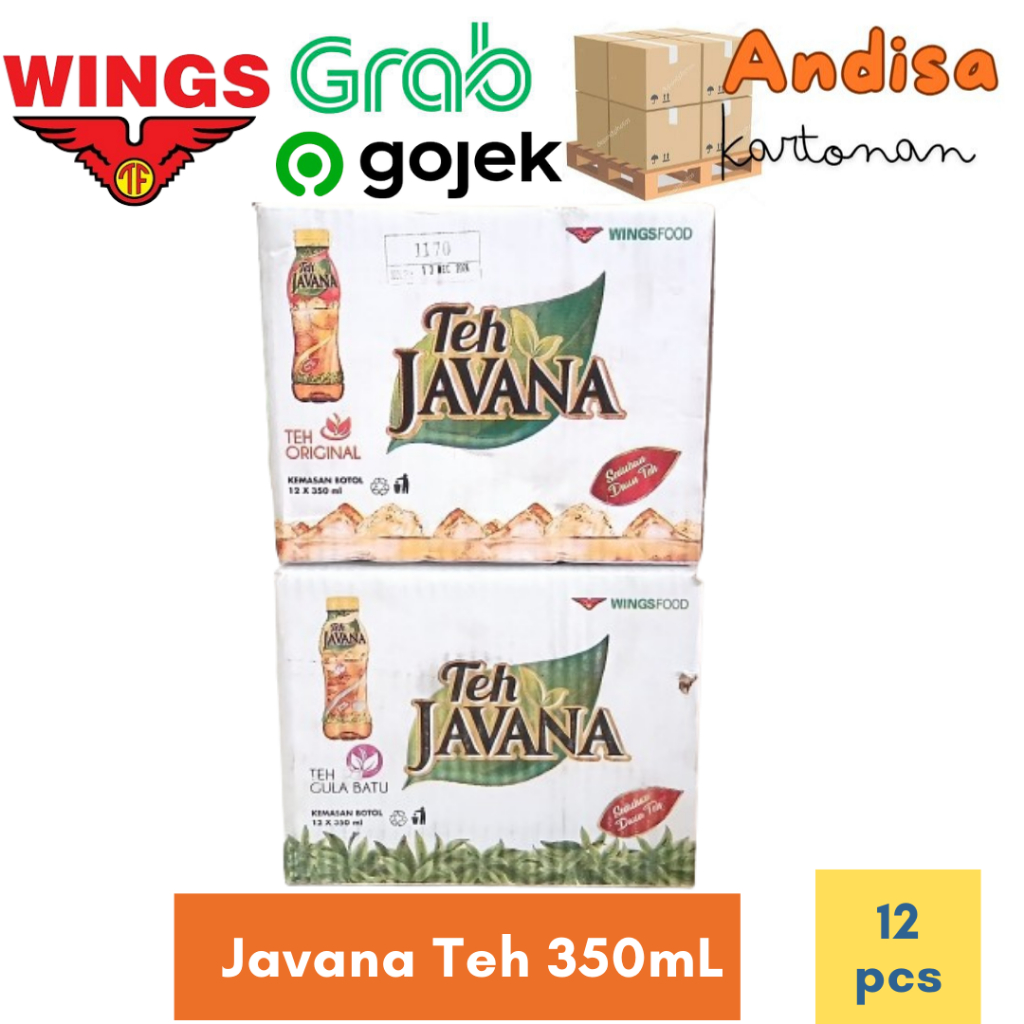 

Javana Teh Botol Kartonan 350ml x 12pcs Original/Gula Batu