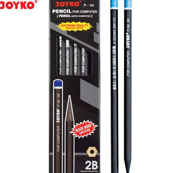 

Pensil 2B P92 Black Wood 1pak12pcs