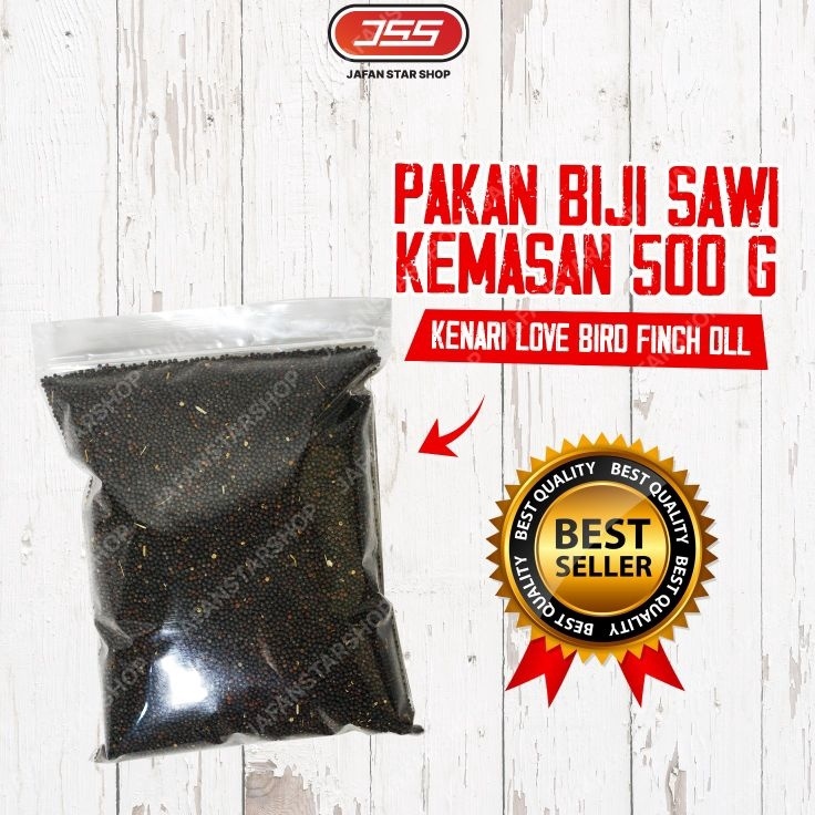 

WAH BIJI SAWI 5 Gram Pakan Burung Kenari Love Bird Finch dll