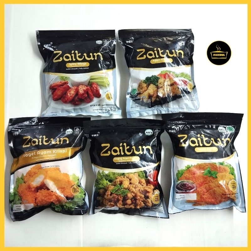 

Zaitun Chicken Wing, Katsu, Karage, Crispy Nugget, Pok-Pok 500gr