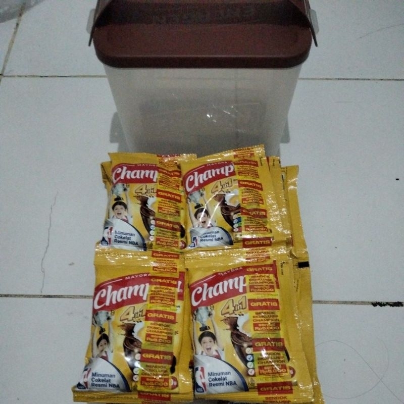 

Paket isi 2 Susu Energen Champion 10's x 30gr dengan Free Toples Cantik (tanpa sendok)