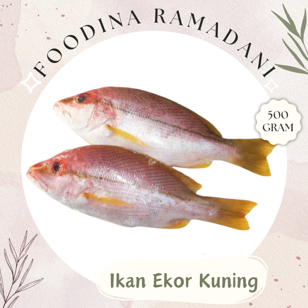 

IKAN EKOR KUNING Kuniran - Yellow Tail Fish Fresh [ Berat 500gr ] Harga Per 0,5 Kg