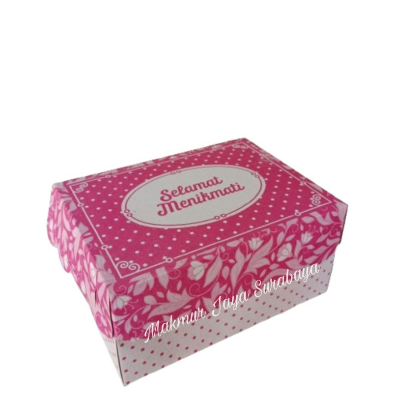 

Dus ARKC Non Coat/Dus Kue Cukup Untuk Aqua 14x10.5x7 cm/Dus Roti Kue/Dos Kue Hajatan/Snack Box Murah