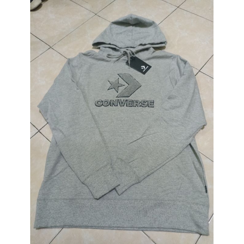 hoodie converse grey men allstar SIZE M