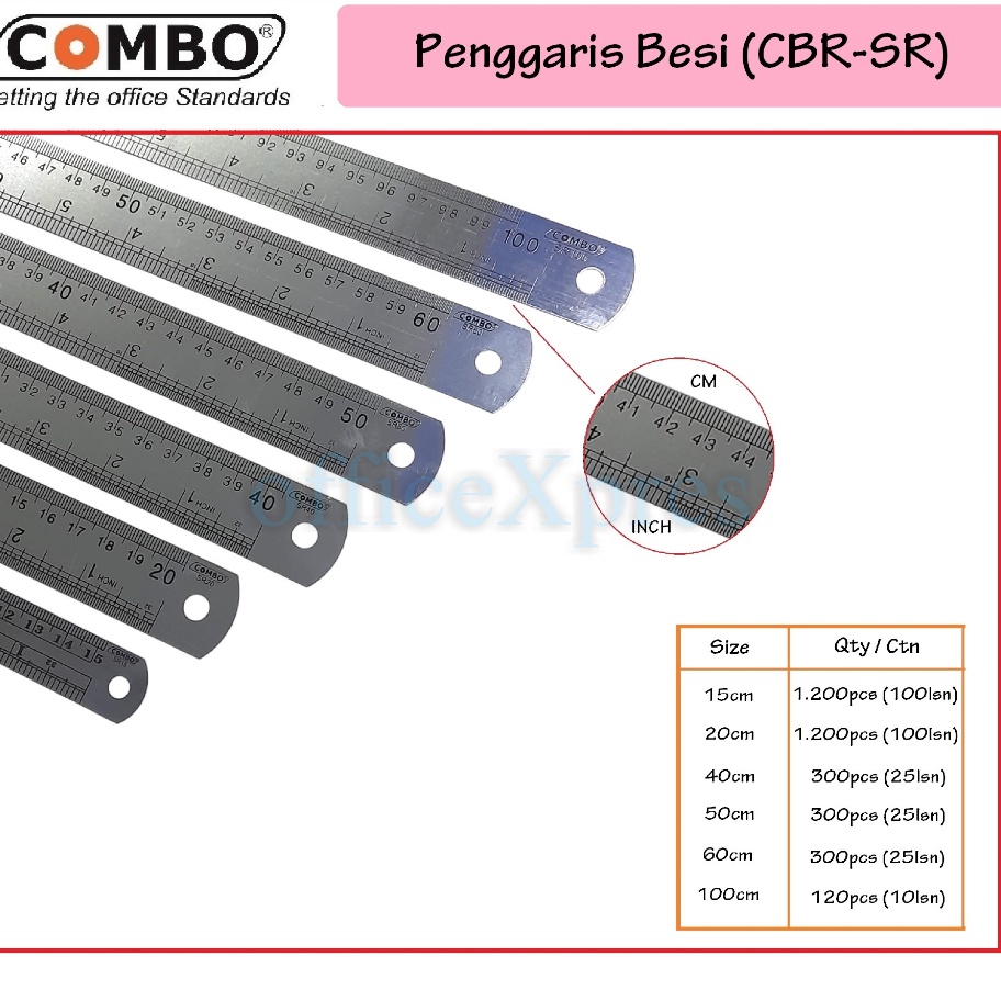 DISKON AKHIR BULAN Penggaris Besi 1cm  Metal Ruler 1cm  Mistar Besi 1cm  Penggaris Besi 1 Meter
