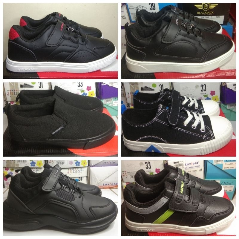 sport station sepatu anak airwalk mono black kids original