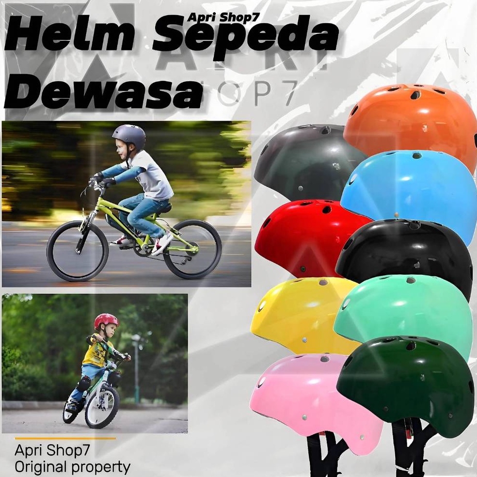 Terbagus Helm Sepeda Dewasa dan Anak Murah Pelindung SiKecil Banyak Varian Warna Climbing Rafting Sk