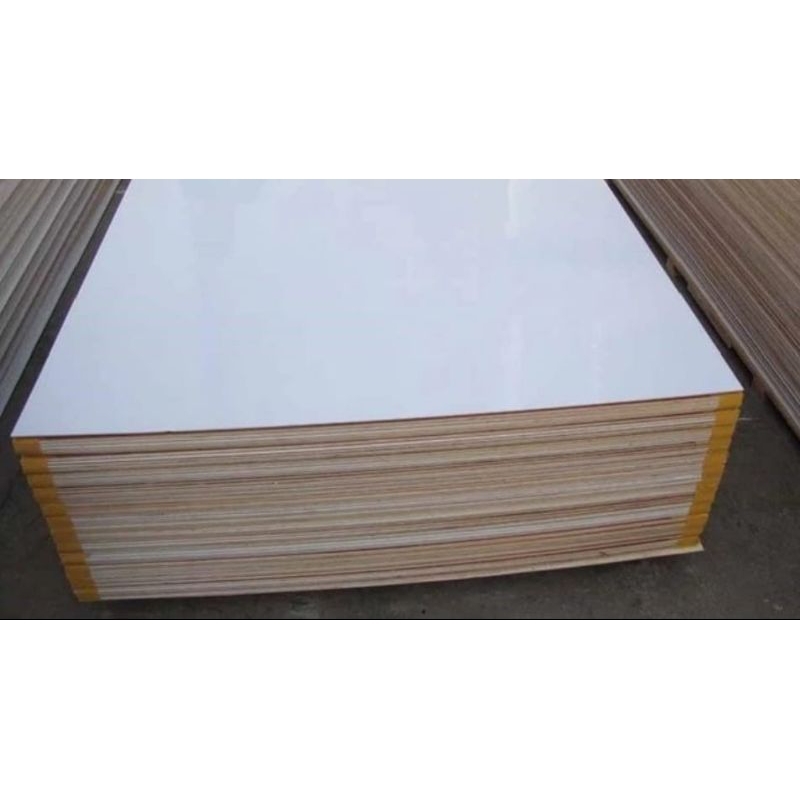 Ay00 Triplek Melamin 3mm Potongan Presisi Warna Putih