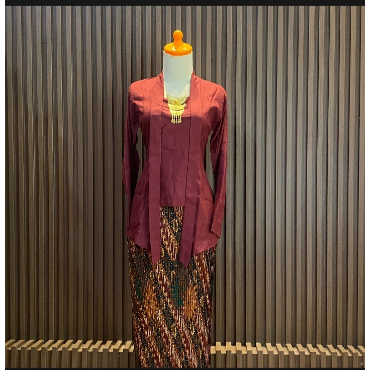Baju kebaya kutu baru polos / kebaya remaja / kebaya ibu-ibu / kebaya nenek/ kebaya moderen / baju k