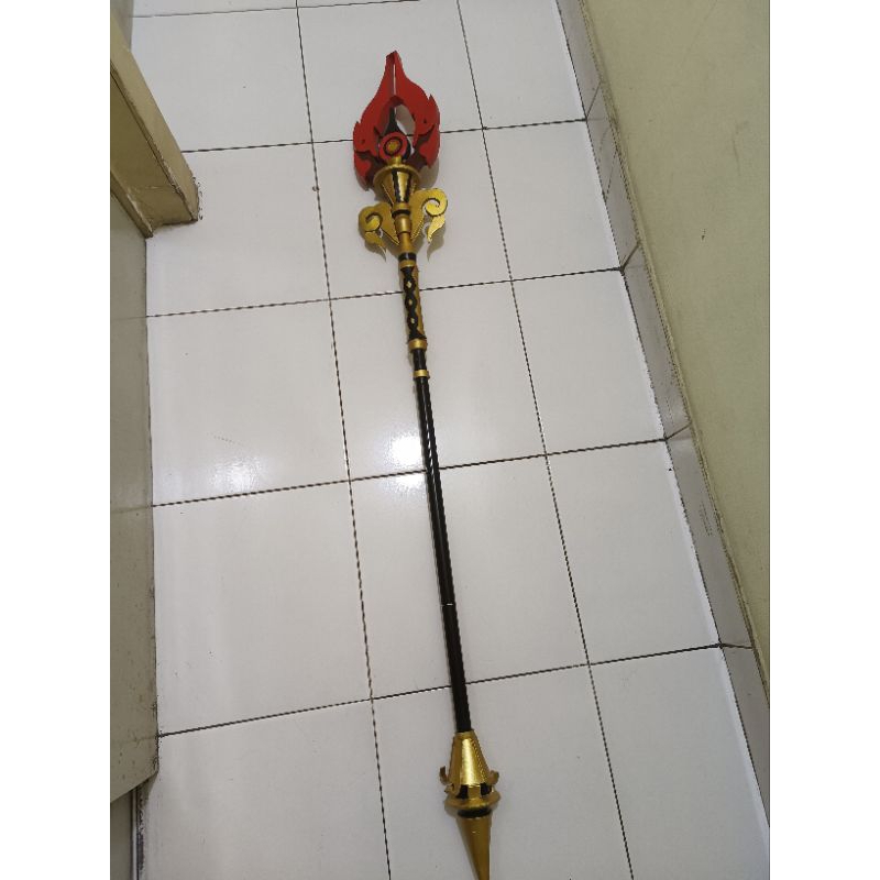 Staff Of Homa || Genshin Impact-Hu Tao Cosplay weapon