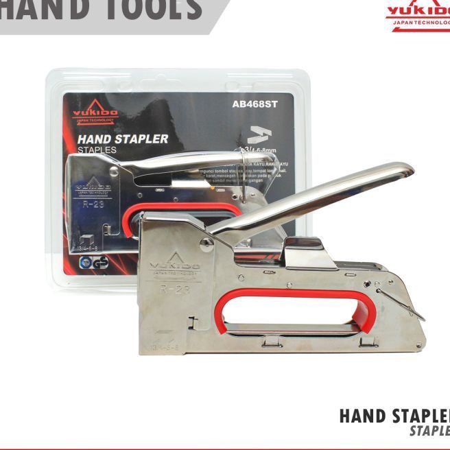 

Staples Tembak R23 Tacker Stapler Staples Perekat Powerfull YUKIDO isi staples 8mm dan 6mm