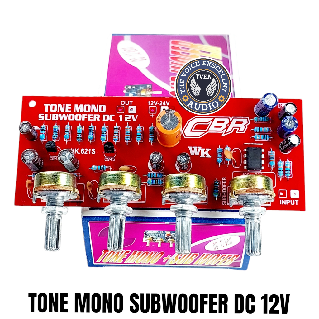 Tone Control DC 12V Mono CBR + Subwoofer Kualitas bagus