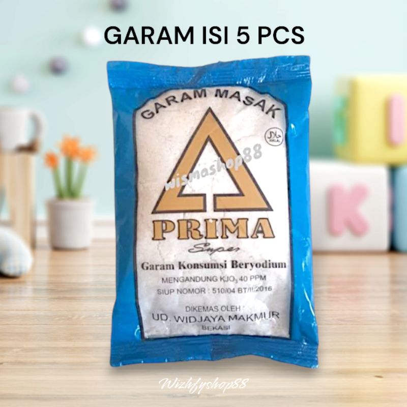 

GARAM PRIMA SUPER 150 GRAM ISI 5 PCS / GARAM MASAK BERYODIUM / BUMBU DAPUR