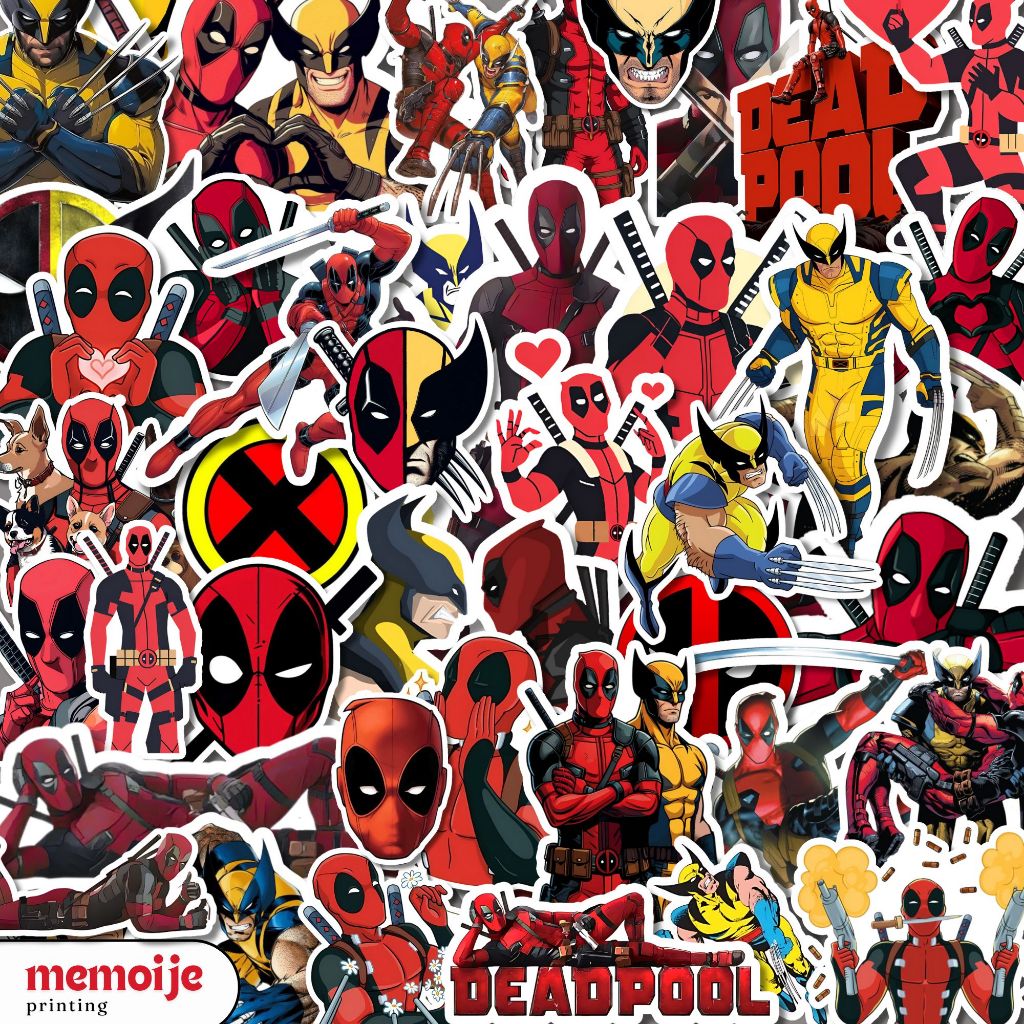 

(40+ PCS) DEADPOOL WOLVERINE VYNIL WATERPROOF STICKER PACK