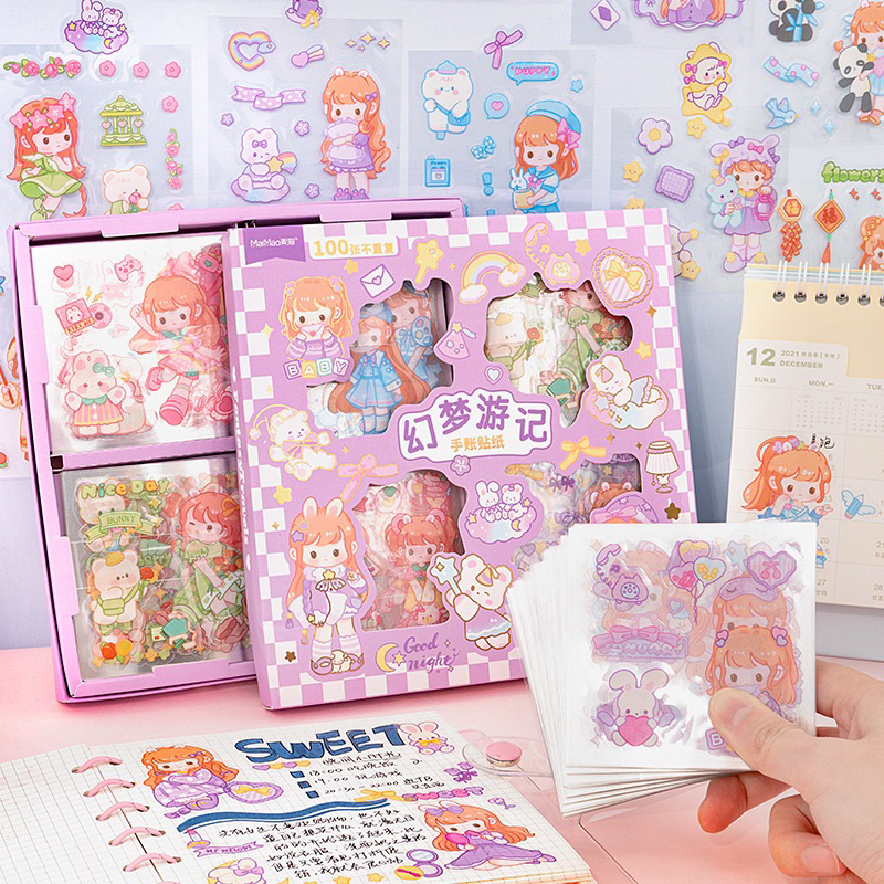 

STICKER ANAK AESTHETIC (RABBIT GIRL) MODEL KARTUN KOREA MANIS IMUT LUCU. STIKER ANTI AIR 1 BOX ISI 100 LEMBAR MURAH, GAMBAR TEMPEL WARNA 2D LUCU. STIKER VIRAL CEWEK COWOK ANAK SEKOLAH. STIKER CANTIK ANIME BINATANG BUAH POHON GAME