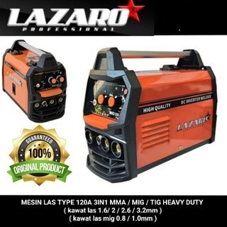 lazaro mesin las 3in1 type MMA-120 ( MMA / MIG / TIG ) asli original