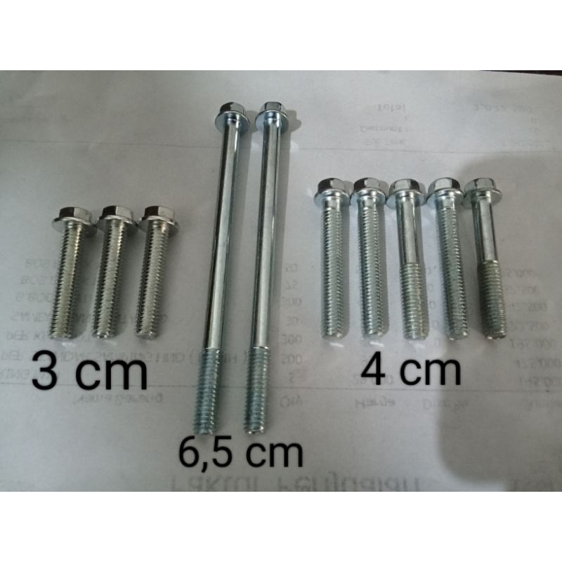 [satu set] baut blok cvt mesin Vario 150 Vario 125