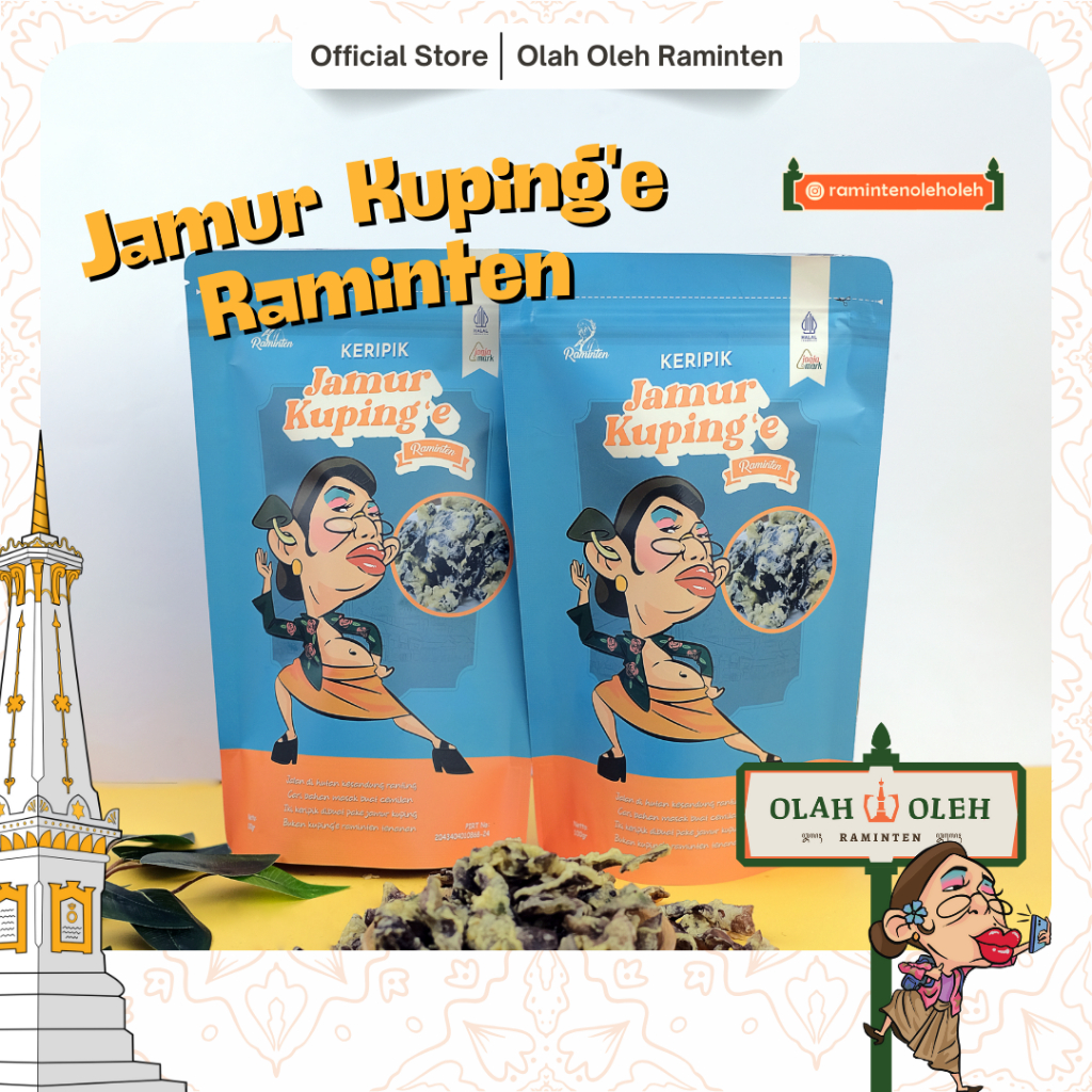 

Kripik Jamur Kuping'e Raminten Original 100 gr Gurih Kripik Krispi Camilan Jamur Kuping Khas Jogja Jogja Hamzah Batik