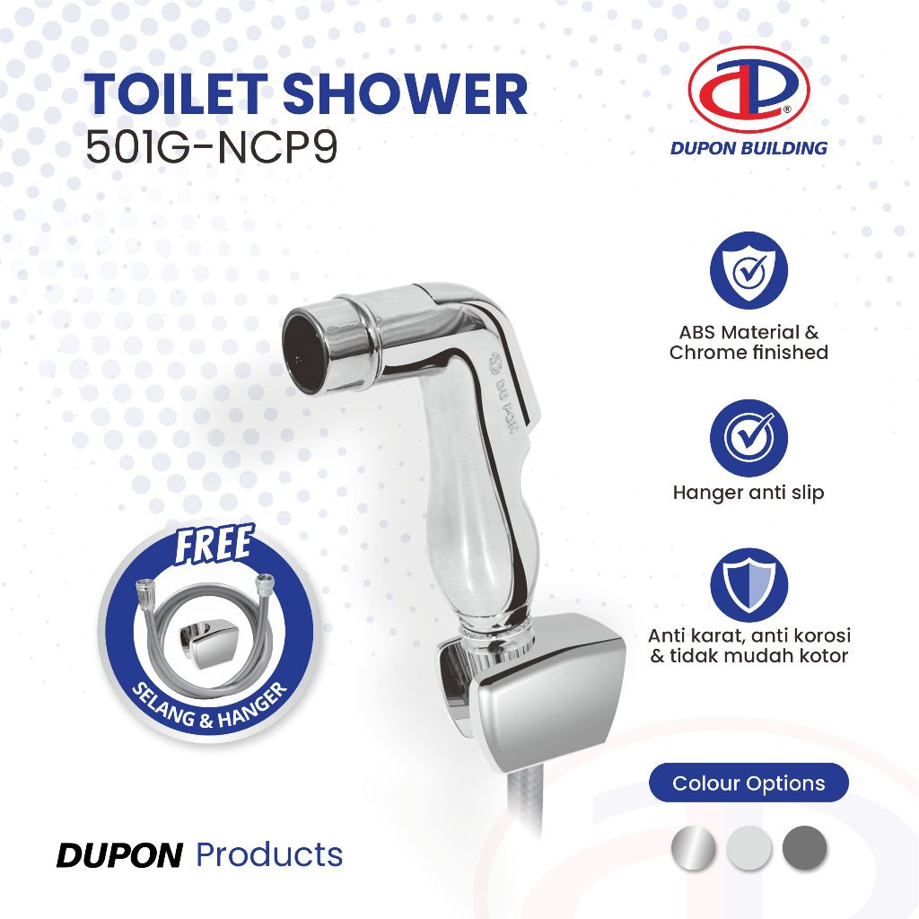 DUPON Toilet Shower Jet Shower Bidet Cebok Semprotan Kloset WC 501G-NCP9