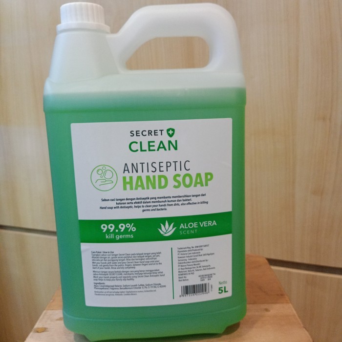 Secret clean sabun cuci tangan hand soap handsoap aloe vera 5 liter