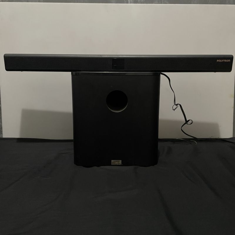 Fullset Speaker Pasif Soundbar Subwoofer Polytron 8 Inch Bass Boosted