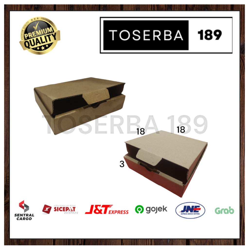 

kardus packing diecut/box pizza uk 18x18x3 cm