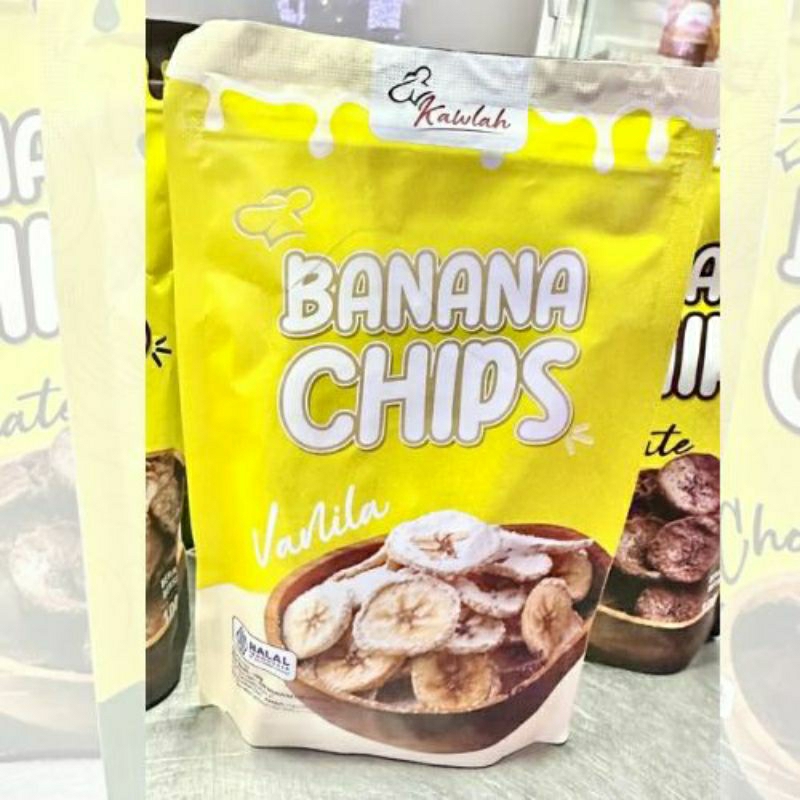 

Kawlah Banana Chips Vanilla 100gr (Ziplock)