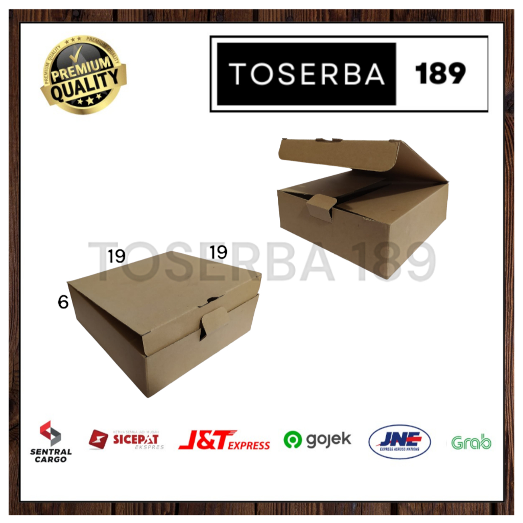 

kardus packing diecut/box pizza uk19x19x6 cm