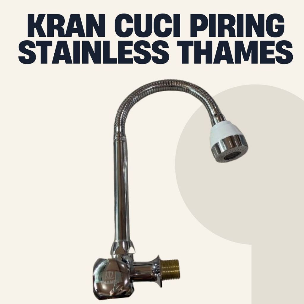 kran keran angsa kitchen sink bak cuci piring flexible fleksibel stainless stenlis steel thames deng