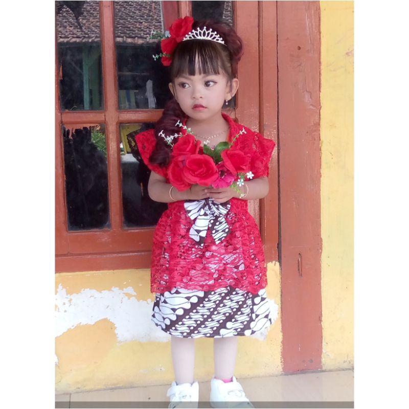 KEBAYA EDISI KEMERDEKAAN // KEBAYA ANAK MERAH PUTIH // KEBAYA KARNAVAL ANAK // KEBAYA LUCU MURAH