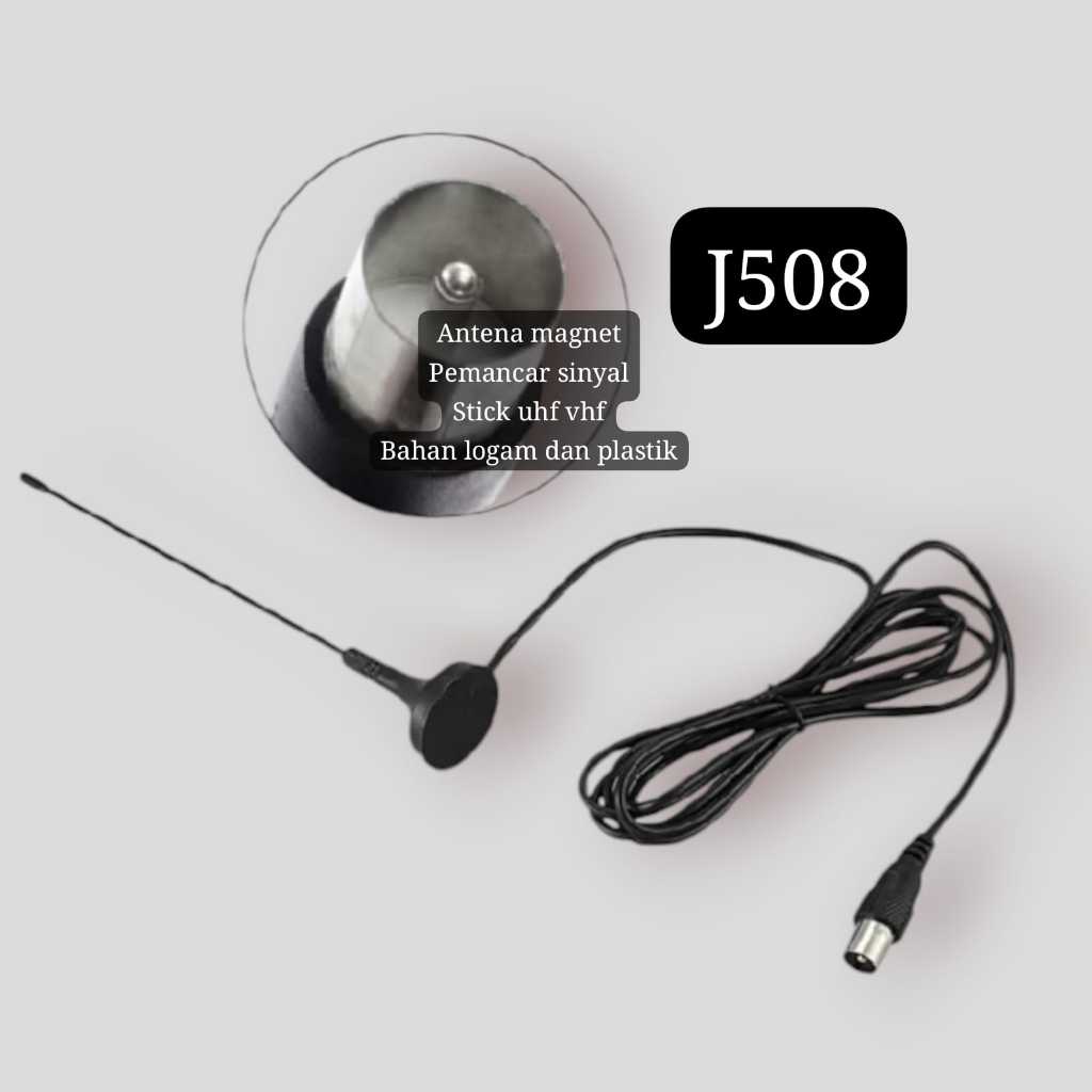 J508 ORIGINAL ANTENA MAGNET TV TELEVISI INDOOR OUTDOOR PENANGKAP SIARAN MODERN SINYAL SIGNAL PEMAN