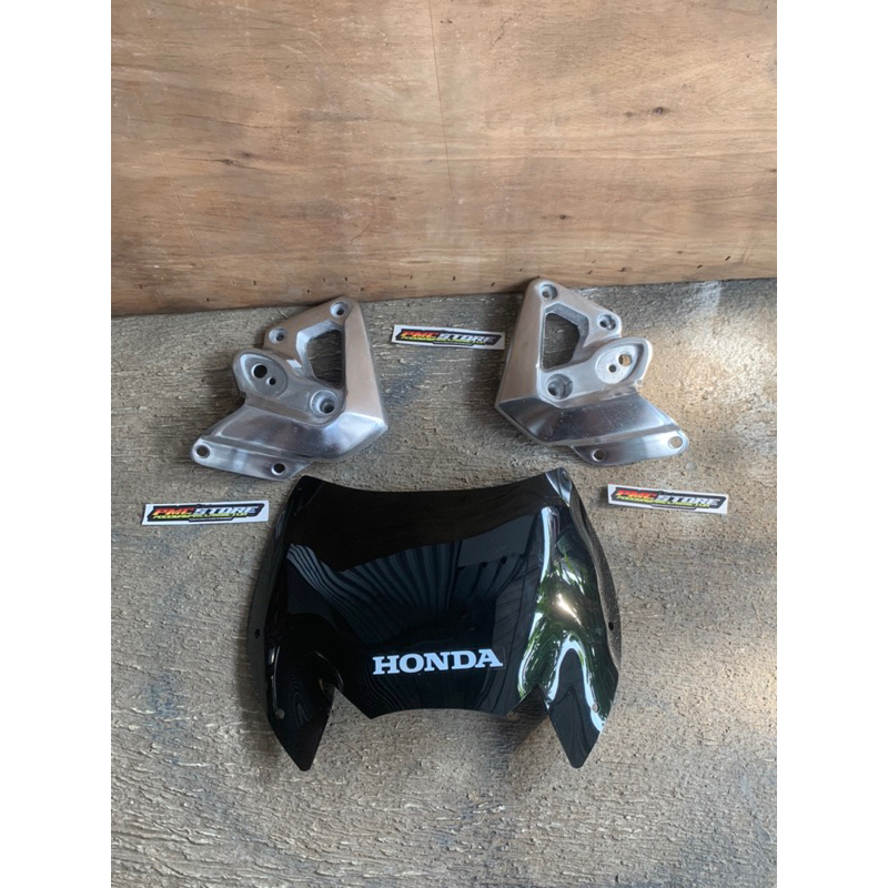 Visor Barong Tiger Revo Tirev Set Kupingan Lampu Poles Tebal