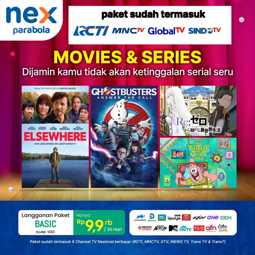 paket basic nex parabola 6 bulan