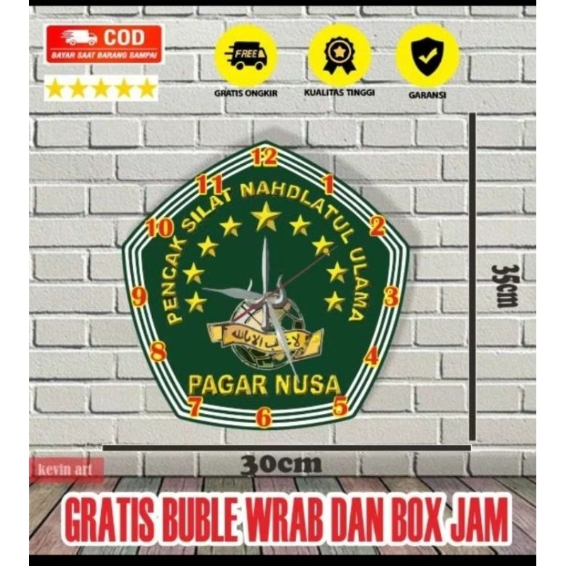 jam dinding pagar nusa