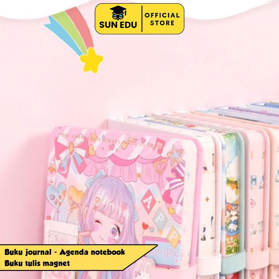 

Buku jurnal/ Agenda notebook/Buku tulis magnet/Notebook Kartun/Agenda murah lucu karakter Kertas Notebook Paper Stationery Magnet