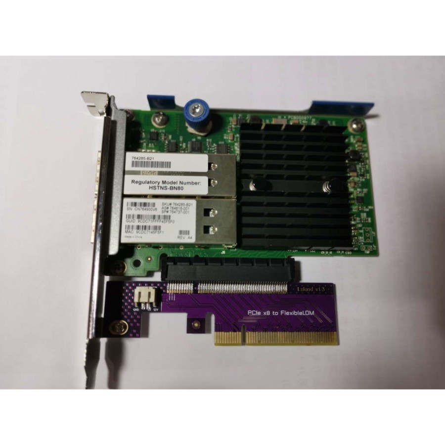 Ethernet LAN Card Dual 40 Gigabit 2 Port PCIe x8 Network Adapter QSFP+ 40G  Mikrotik Vyos Mellanox P