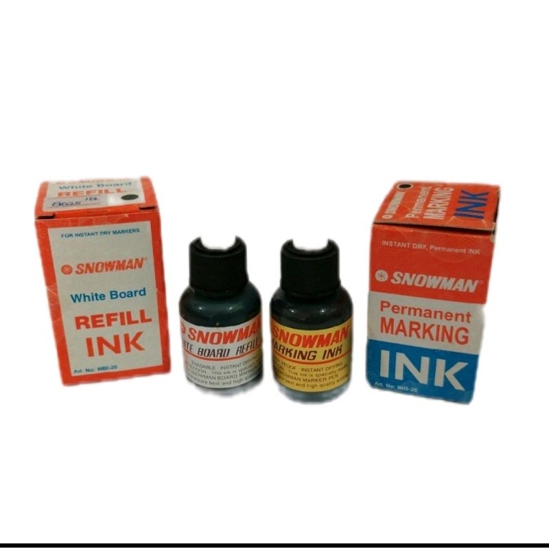 

Tinta Refill Spidol White Board Marker & Permanen Marking INK Brand SNOWMAN