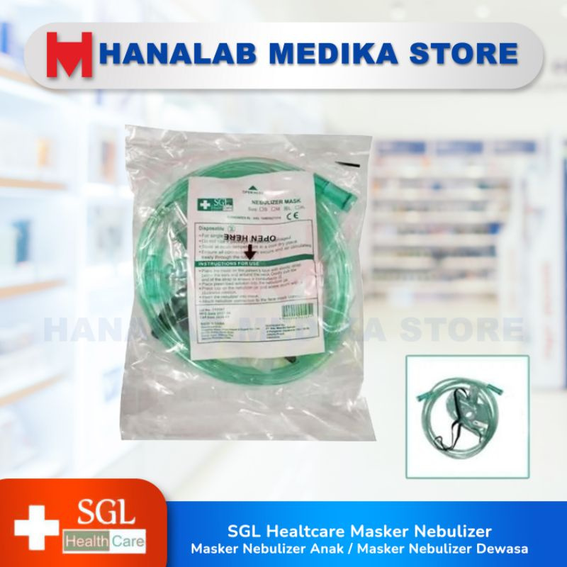 SGL Healtcare Masker Nebulizer / Masker Nebulizer Anak / Masker Nebulizer Dewasa