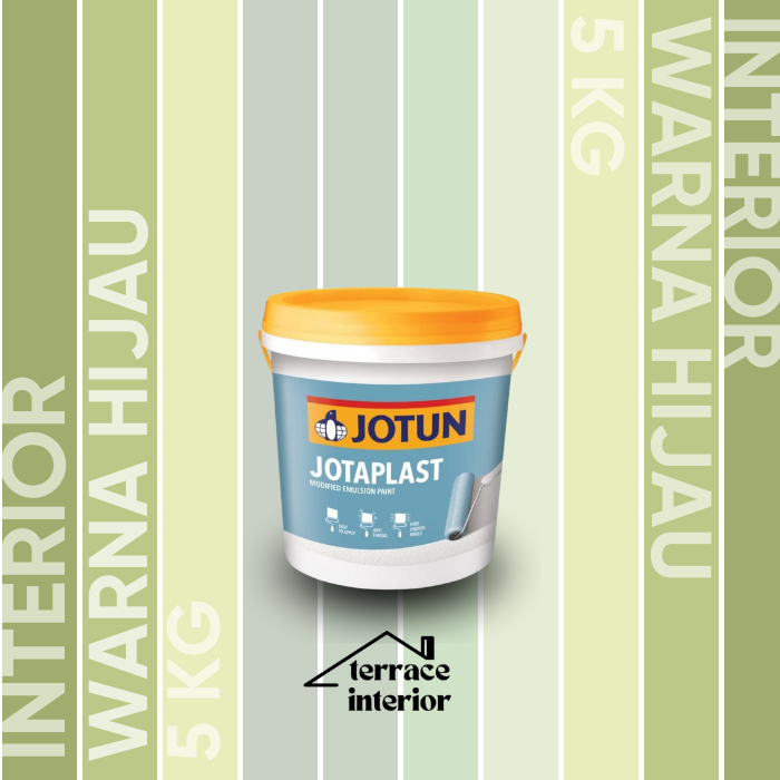 Cat Tembok Jotaplast Jotun Warna Hijau 5 kg