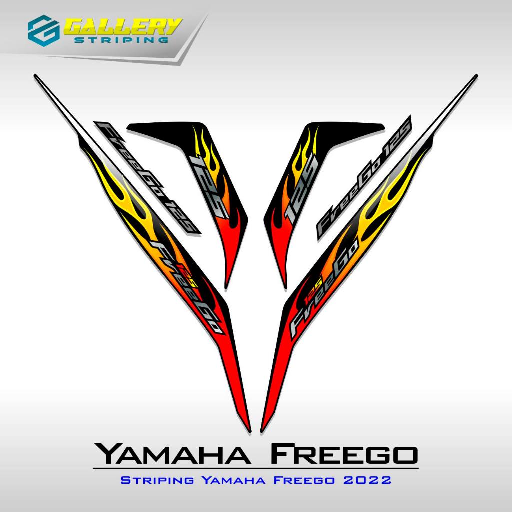 STRIPING YAMAHA FREEGO MOTIF 13 / YAMAHA FREEGO / STIKER FREEGO / STICKER / STIKER / STOCK DECAL / F